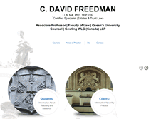 Tablet Screenshot of davidfreedman.ca